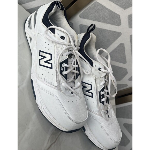 New Balance Shoes Men White Leather Athletic Shoes MX855 WN Sz 14 D Sneakers main image 10